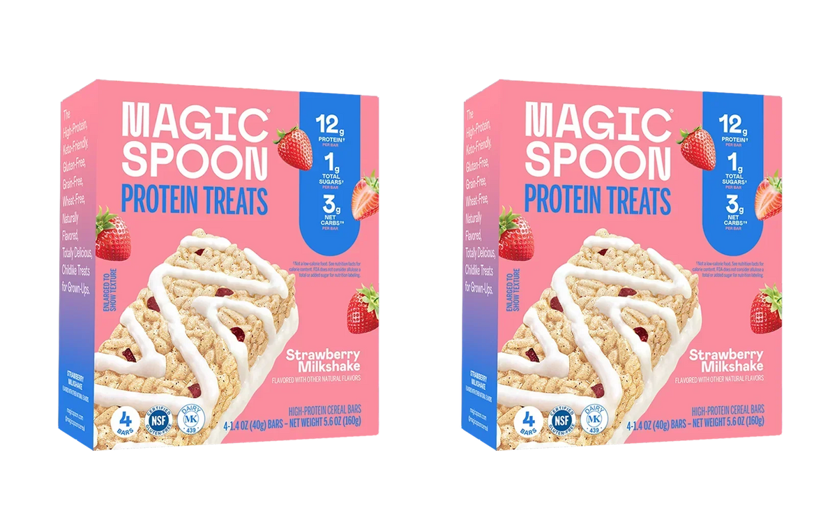 Strawberry Milkshake - 8 Cereal Treats (2 Boxes)