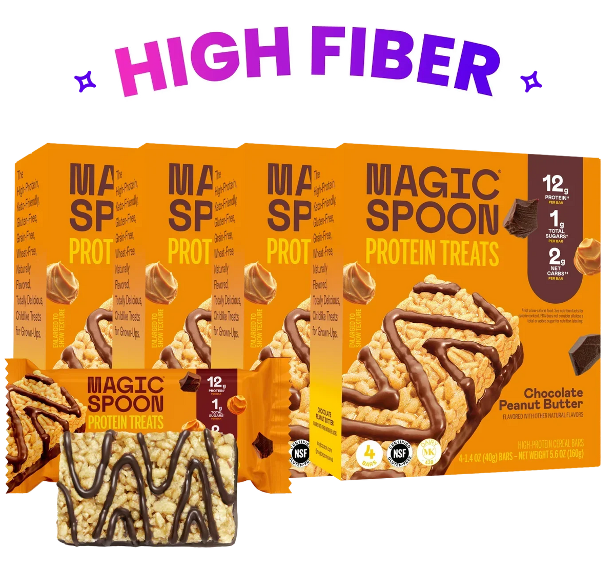 Chocolate PB  - 16 Cereal Treats (4 boxes)